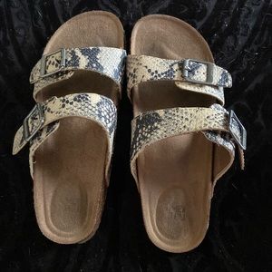 Snake Skin Sandals